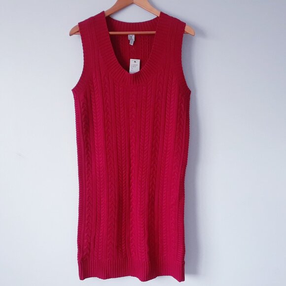 NWT Tristan 50% Wool 50% Pima Cotton Sweater Dress - Picture 4 of 11